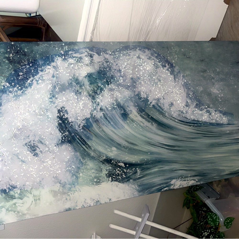 3D Tidal Wave Art